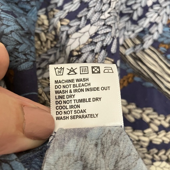 Jim Thompson Pima Cotton Rice Blend Blue T-Shirt Size Large - Picture 8 of 8